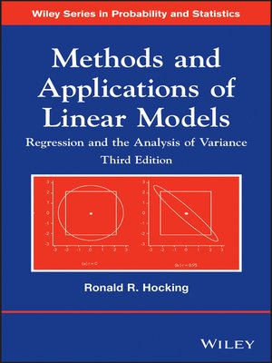 cover image of Methods and Applications of Linear Models